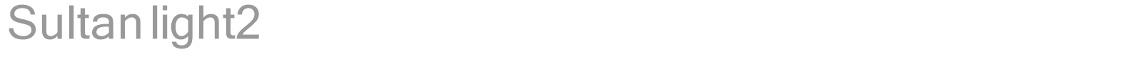 Sultan light2 font preview